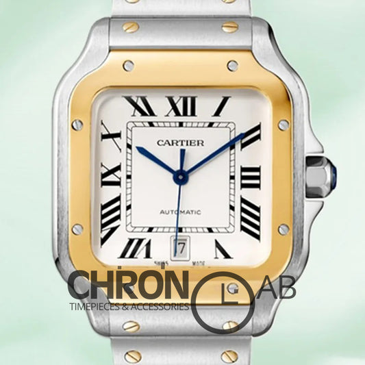 Santos 39mm W2SA0009 Men’s Automatic White Dial