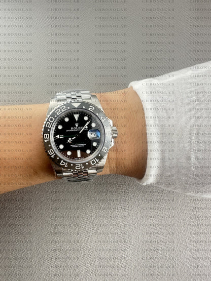 Rolex GMT-Master II 40mm 126710GRNR-0003 "Bruce Wayne" Grey/Black Ceramic Bezel 904L Steel Jubilee Clean Factory V3  VR3285