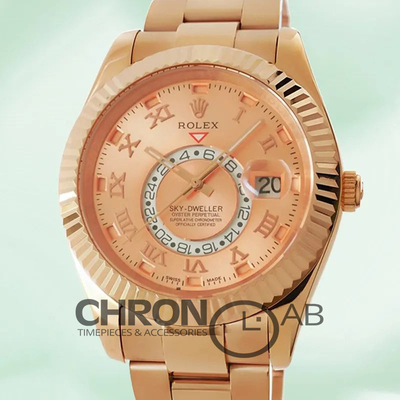 Sky-Dweller 326138 Men’s 42mm Leather Strap Clone