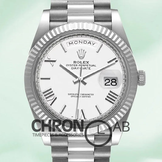 Day-Date 40mm Men’s m228236-0010 Silver Clone
