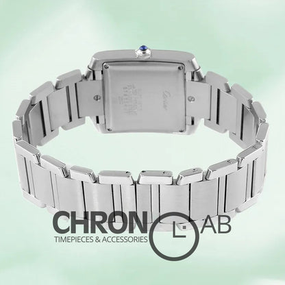 Tank Francaise W51002Q3 34mm Unisex Silver Dial Bracelet