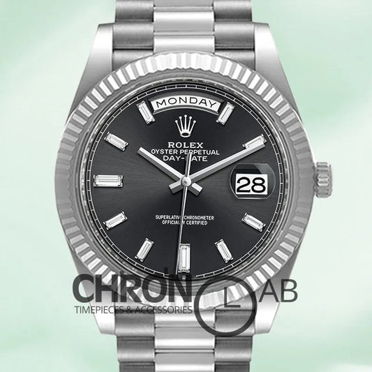 Day-Date 40mm m228236-0004 Automatic Black Dial Clone