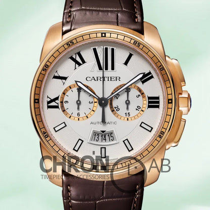 Calibre 42mm W7100044 Men’s Quartz Rose Gold