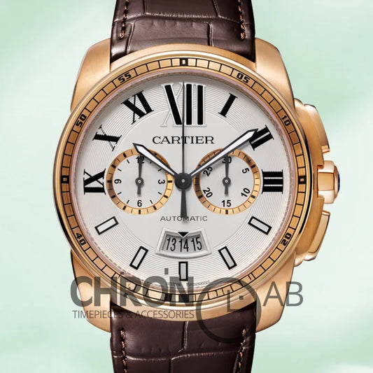 Calibre 42mm W7100044 Men’s Quartz Rose Gold