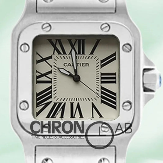 Santos Ladies 28mm W20056D6 Quartz Silver