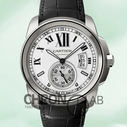 Calibre W7100013 Men’s 42mm Automatic White Dial