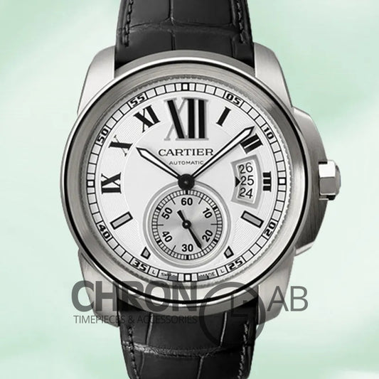 Calibre W7100013 Men’s 42mm Automatic White Dial