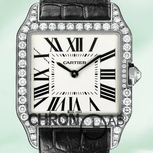 Santos Ladies 33mm WH100251 Silver Quartz