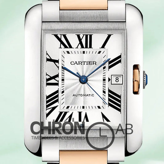 Tank Anglaise Men’s W5310006 36mm Silver-tone Quartz