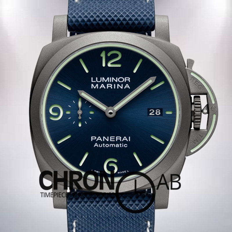 Marina Men's 44mm PAM01117 Automatic Blue Dial