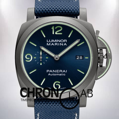 Marina Men's 44mm PAM01117 Automatic Blue Dial