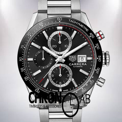 Carrera 43mm Men CBM2110.BA0651 Silver-tone Quartz