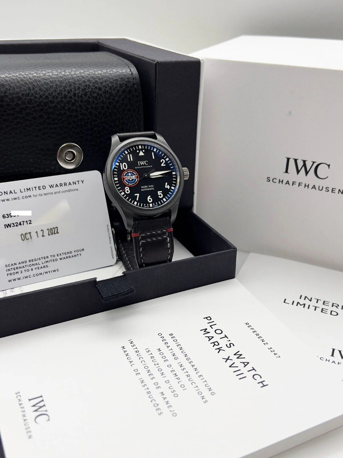 IWC IW324712 Pilots Mark XVIII Top Gun SFTI Black Ceramic 41mm