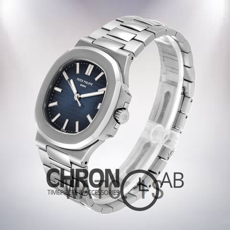 Nautilus Men's 57111A-010 40mm Blue Dial Silver-tone