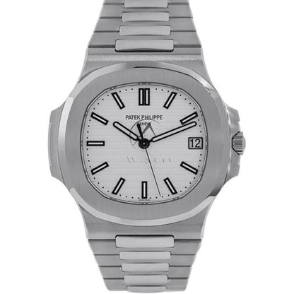 Nautilus 5711/1A-010, Steel, White Index Dial, 40 mm