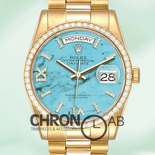 Day-Date 36mm M128348RBR-0037 Gold Clone