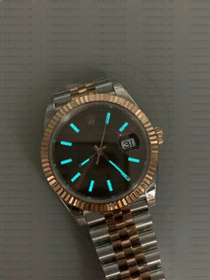Rolex Datejust 41mm M126333-0010 Two-Tone Champagne Dial Fluted Bezel Oyster / Jubilee (EW Factory - Calibre 3235 Clone Movement)