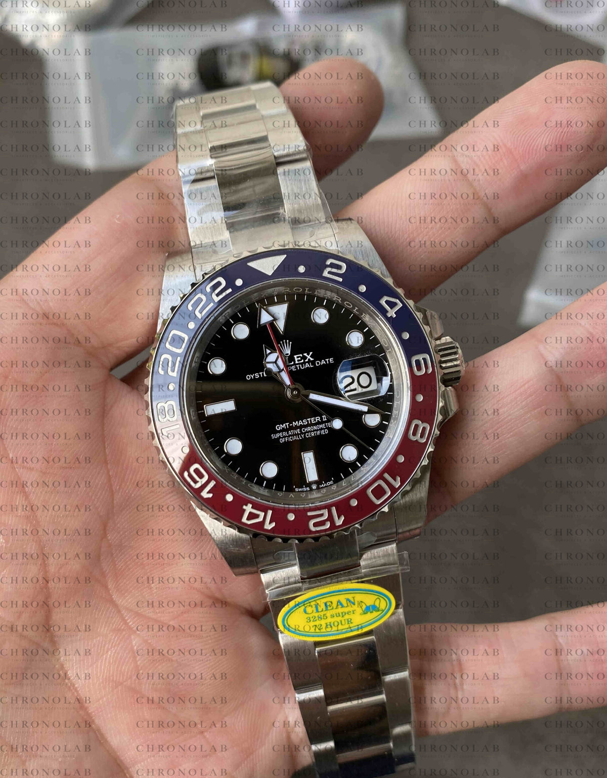 Rolex GMT-Master II 40mm 126710BLRO "Pepsi" Blue/Red Ceramic Bezel 904L Steel Oyster / Jubilee (Clean Factory V3 / New Dandong 3285)