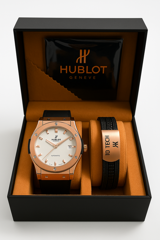 Hublot Big Bang Rose Gold White Dial 44mm  1+1 ΔΩΡΟ