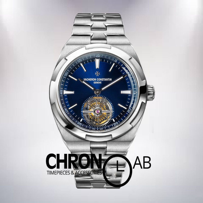 Overseas Men 6000V-B075 42mm Blue Dial Turbillion