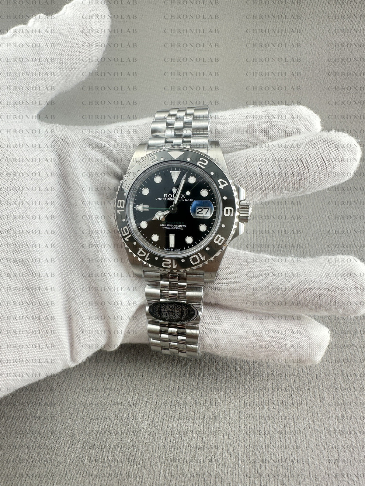 Rolex GMT-Master II 40mm 126710GRNR-0003 "Bruce Wayne" Grey/Black Ceramic Bezel 904L Steel Jubilee Clean Factory V3  VR3285