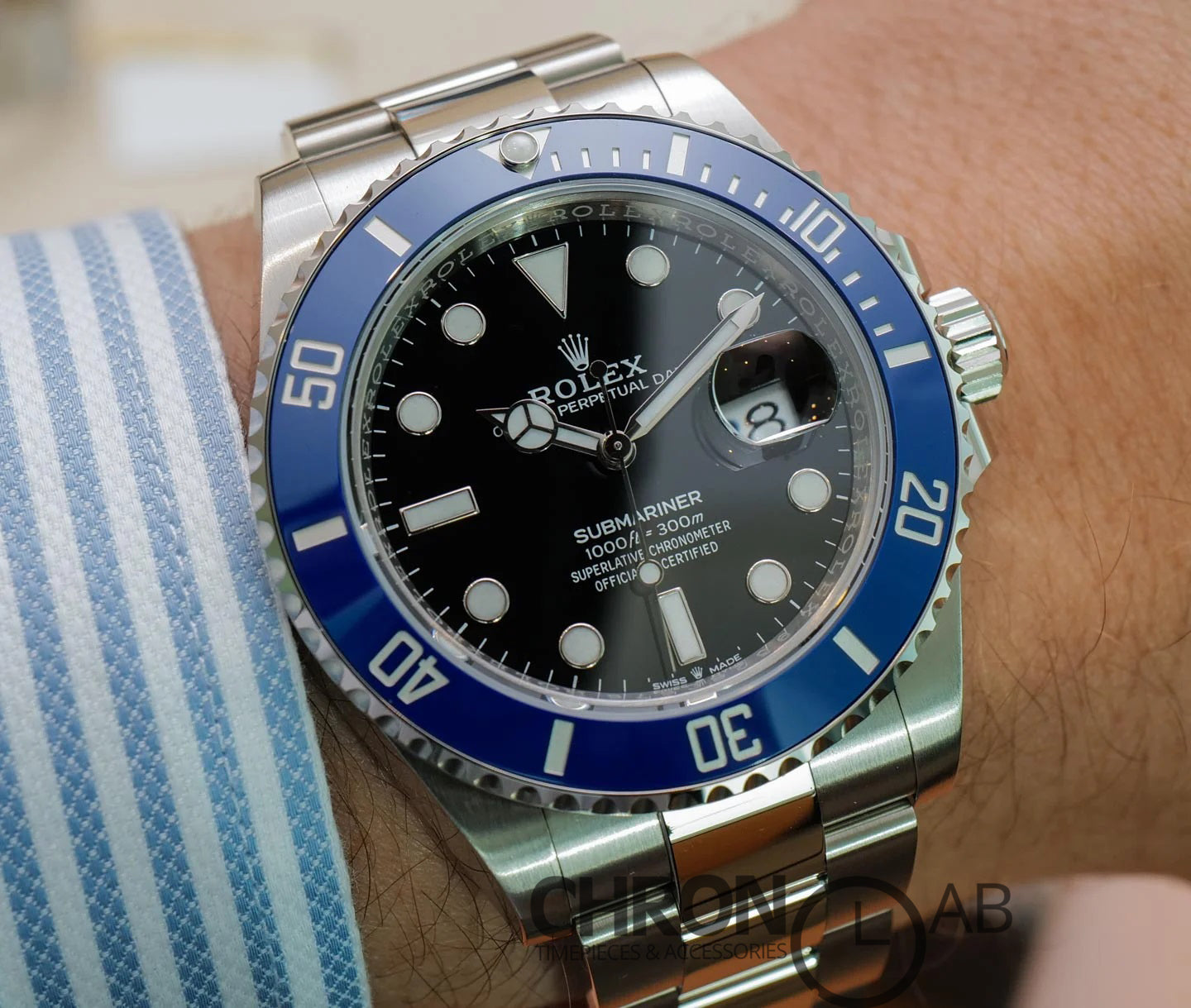 Submariner 126619LB ‘Smurf’ Blue Ceramic in Black Dial