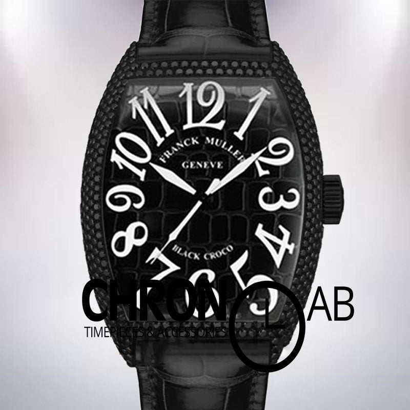 Croco Men's 8880 CH BLK CRO 40mm Automatic Black Dial