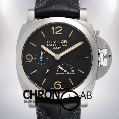 Luminor GMT 44mm PAM01321 Men's Silver-tone