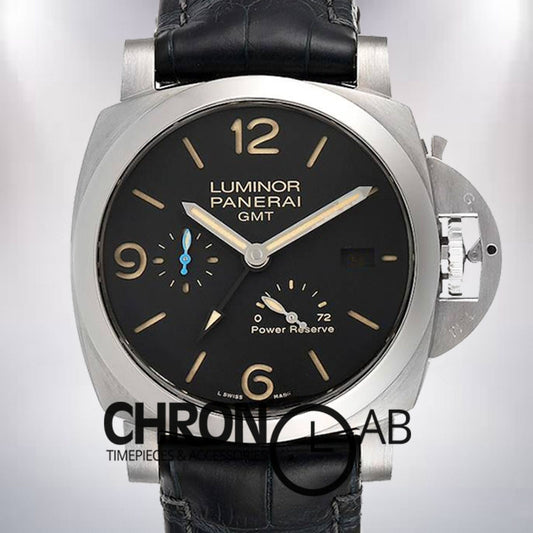 Luminor GMT 44mm PAM01321 Men's Silver-tone
