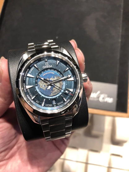 Aqua Terra 150M Co-Axial Master Chronometer GMT Worldtimer 43MM