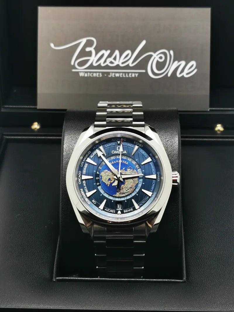 Aqua Terra 150M Co-Axial Master Chronometer GMT Worldtimer 43MM