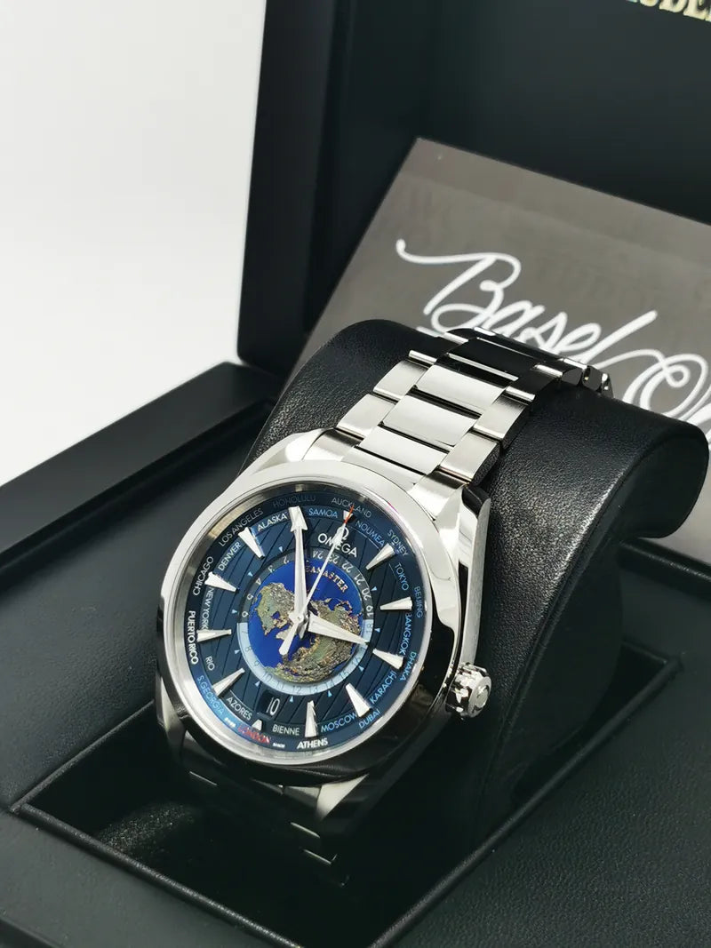 Aqua Terra 150M Co-Axial Master Chronometer GMT Worldtimer 43MM