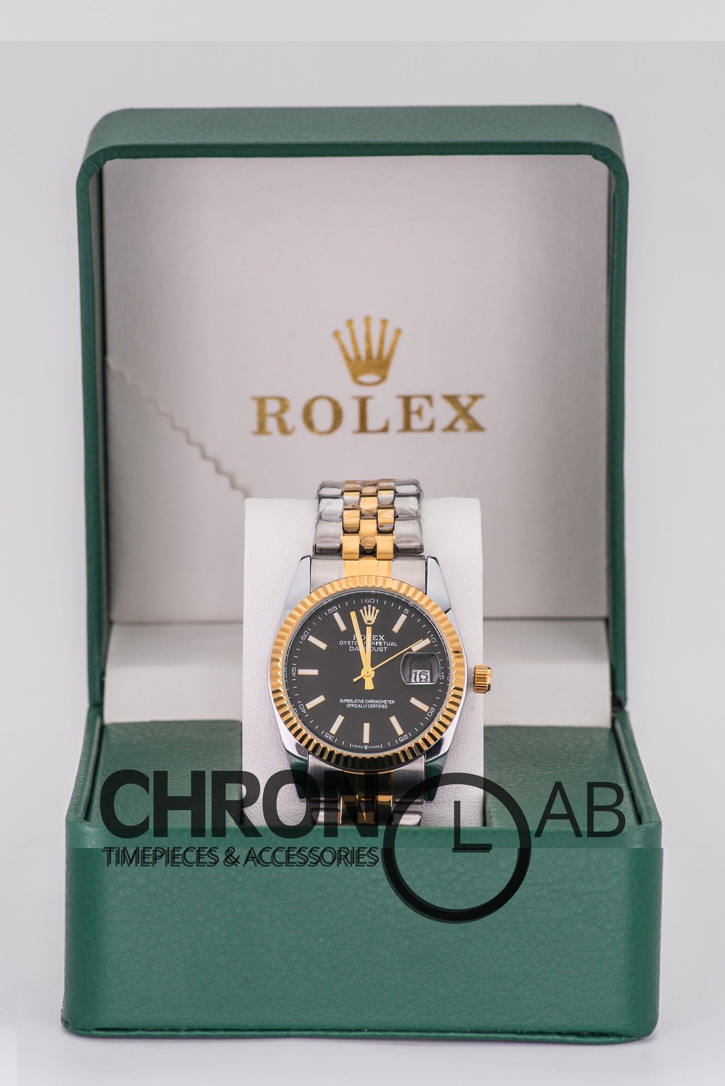 Datejust 2-Tone Black Dial 36mm With Box