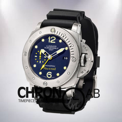 Submersible GMT PAM00719-001 47mm Men's Silver-tone Black Dial