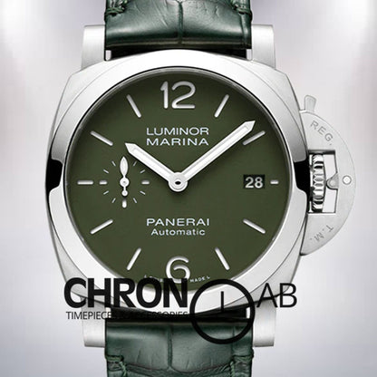Marina Men's PAM01304 44mm Silver-tone Automatic