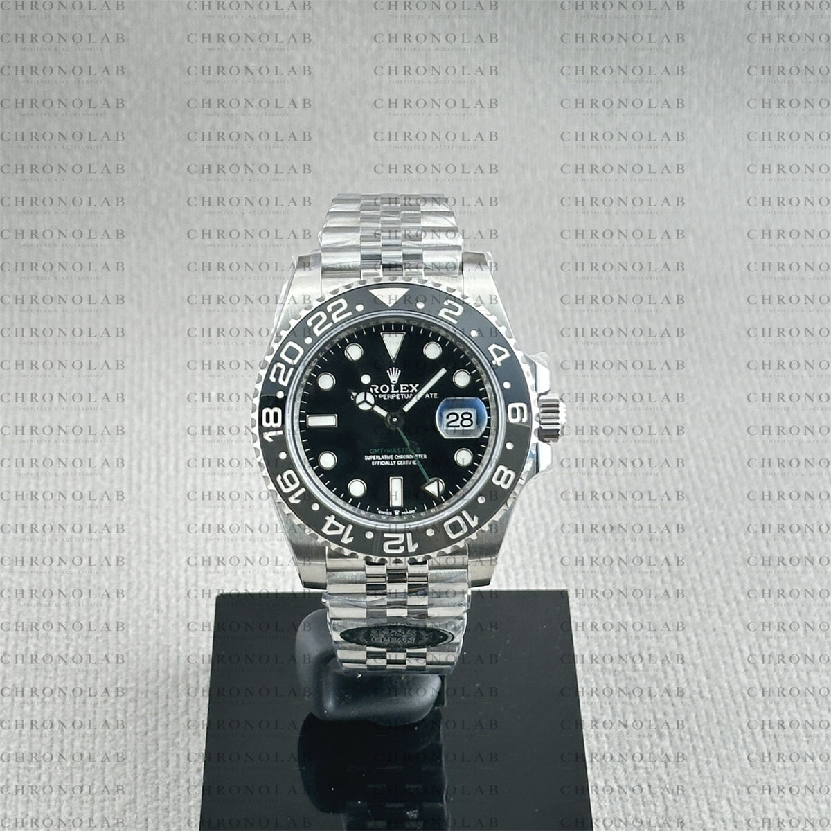 Rolex GMT-Master II 40mm 126710GRNR-0003 "Bruce Wayne" Grey/Black Ceramic Bezel 904L Steel Jubilee Clean Factory V3  VR3285