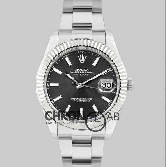 Datejust II 41 126334 Gray Dial Stick Markers
