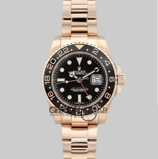 GMT Master II in Rose Gold on Bracelet