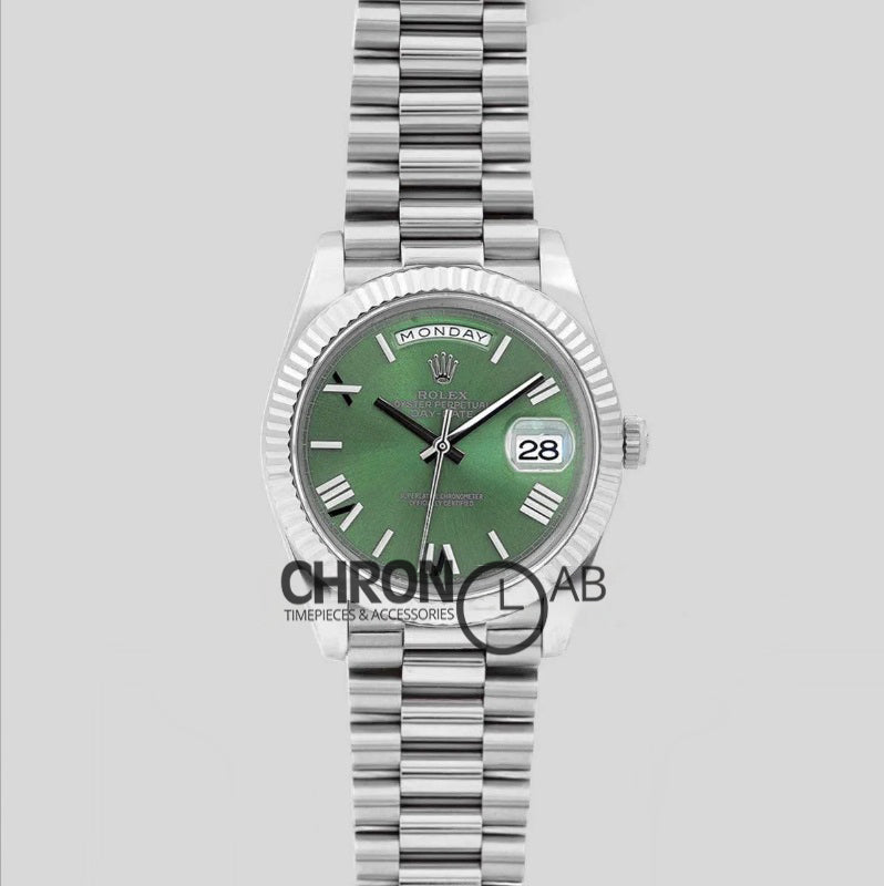 Day-Date 40 228235 Black Dial in White Gold