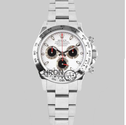 Cosmograph Daytona 116509-0036 WhiteBlack Dial in White Gold)
