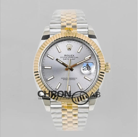 Datejust 3641 126331 Silver Dial in with Stick Markers in Jubilee