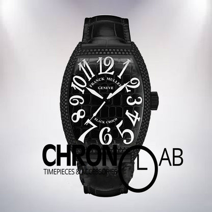 Croco Men's 8880 CH BLK CRO 40mm Automatic Black Dial