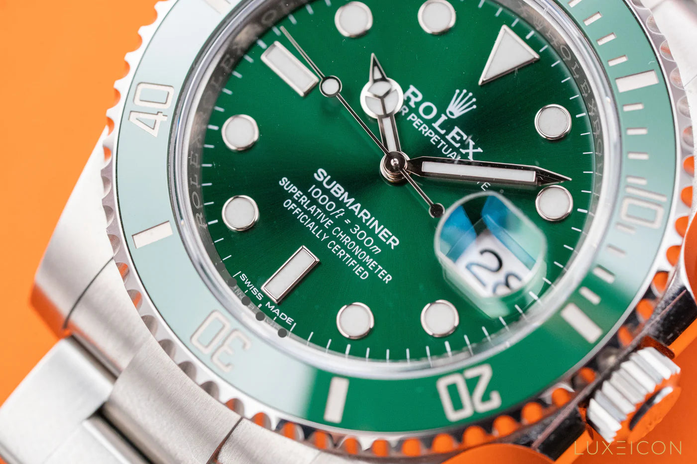 Submariner Date SS Green Dial Ceramic Bezel 40mm Clone