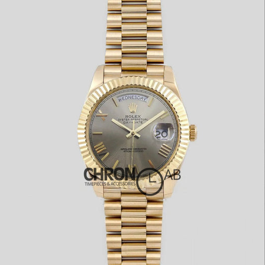 Day-Date 40 228235 Silver Dial in Yellow Gold