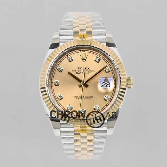 Datejust 3641 126331 Gold Dial in with Diamond Markers in Jubilee