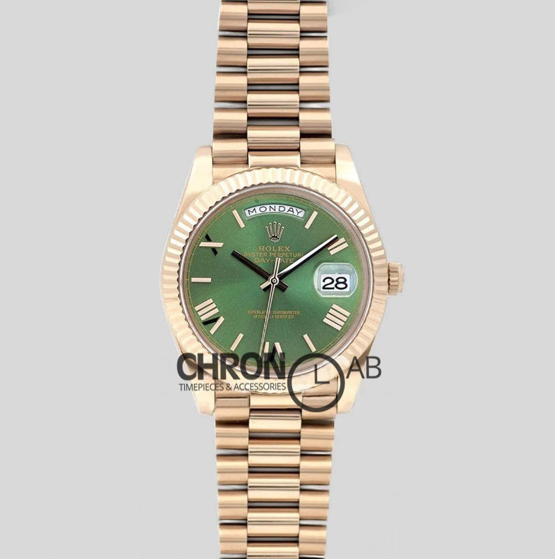 Day-Date 40 228235 Green Dial in Everose Gold