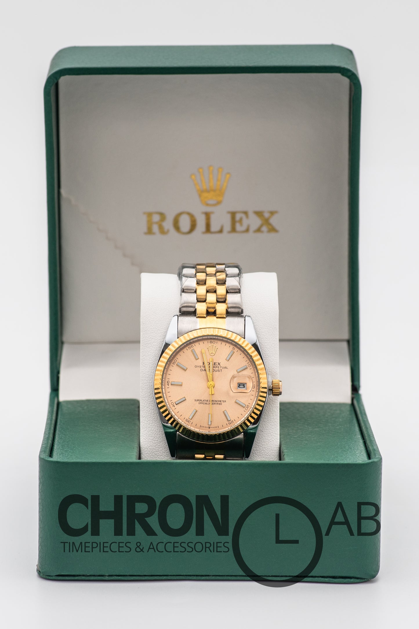 Datejust 2-Tone Gold Dial 36mm With Box
