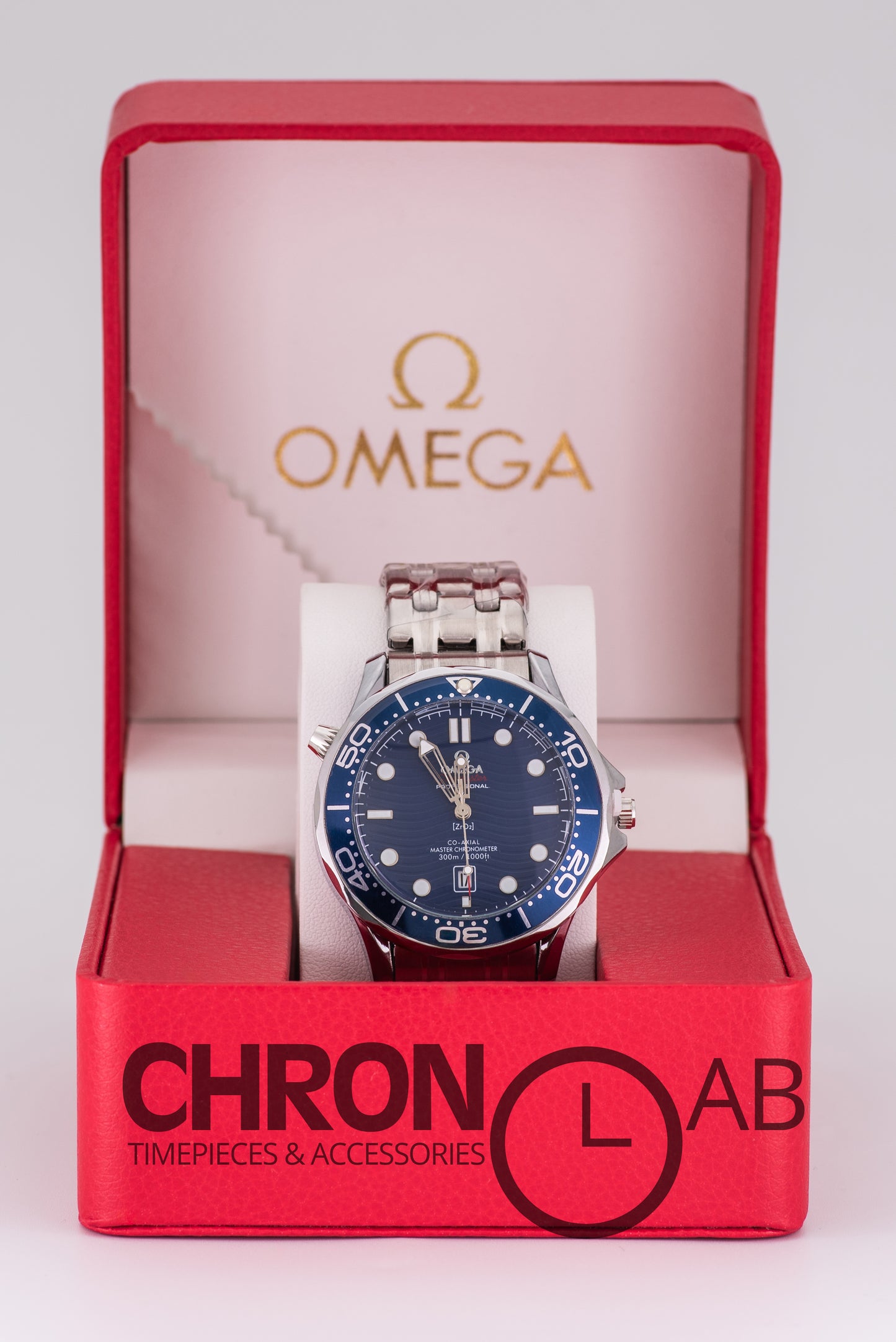 Seamaster SS Black Dial 40mm With Box
