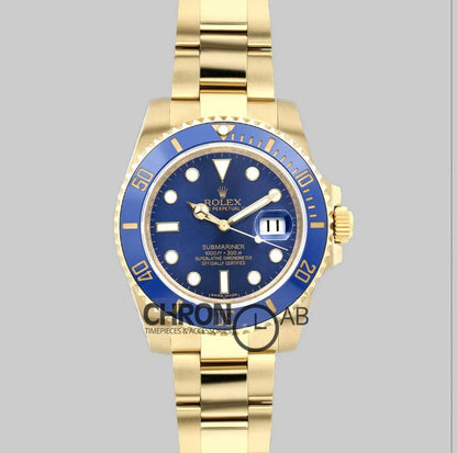 Submariner 126613LB Blue Ceramic in Yellow Gold