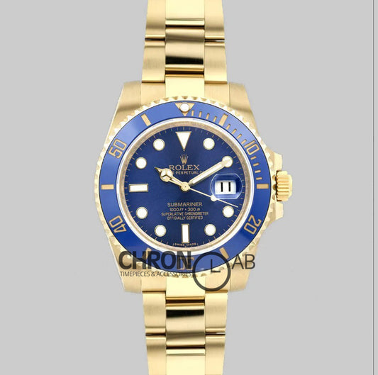 Submariner 126613LB Blue Ceramic in Yellow Gold